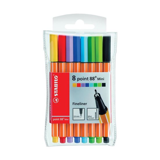 Obrázek z Liner STABILO® point 88 MINI - sada 8 ks