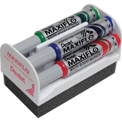 Obrázek Popisovač Pentel MAXIFLO MWL5M - sada 4 ks + houbička