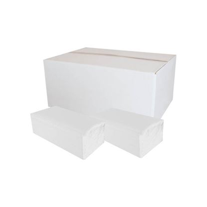 Obrázek Papírové ručníky skládané Z-Z PrimaSOFT bílé / 2-vrstvé / 150 ks