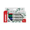 Obrázek z Popisovač Kores K-Marker Whiteboard ECO - sada 4 ks / kulatý hrot