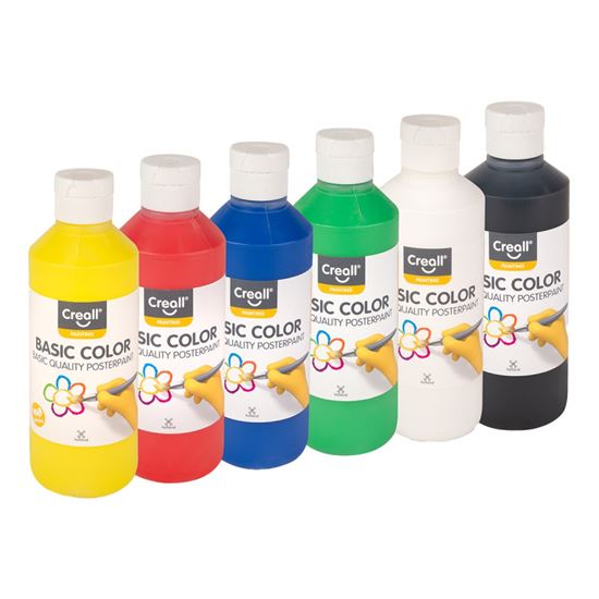 Obrázek z Temperové barvy v lahvi - 6 x 250 ml