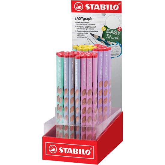 Obrázek z Tužky STABILO® EASYgraph HB - pastel / 60 ks