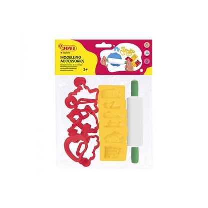 Obrázek Pomůcky na modelování JOVI - 12 ks vykrajovátek + váleček