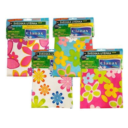 Obrázek Švédská utěrka kytka z mikrovlákna - 40 x 40 cm / 205 g