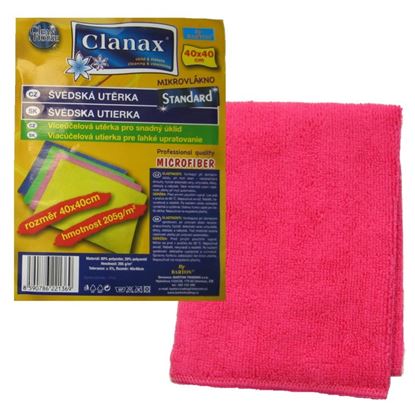 Obrázek Švédská utěrka z mikrovlákna - 40 x 40 cm / 205 g