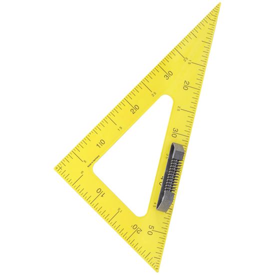 Obrázek z Trojúhelník na tabuli WISSNER - 60° 60cm / žlutá