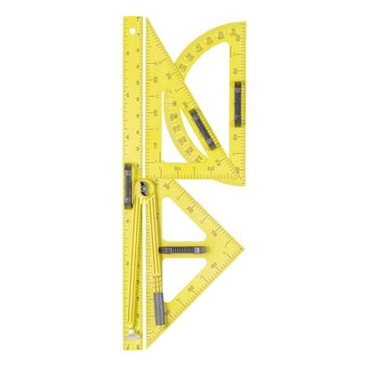 Obrázek Potřeby na školní tabuli WISSNER - sada 5 ks / žlutá