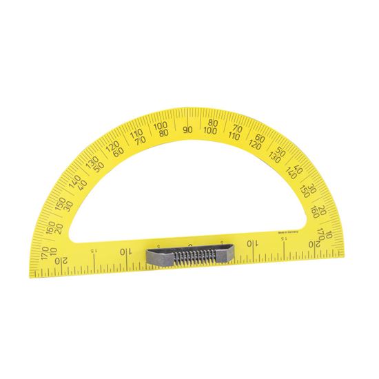 Obrázek z Úhloměr na tabuli WISSNER - 180° 50cm / žlutá