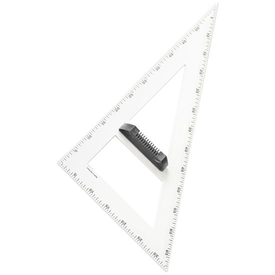 Obrázek z Magnetický trojúhelník na tabuli WISSNER - 60° 60cm / bílá