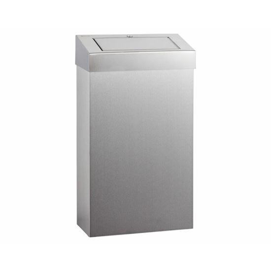 Obrázek z Koš závěsný Merida Stella s víkem - nerez mat / 27 l