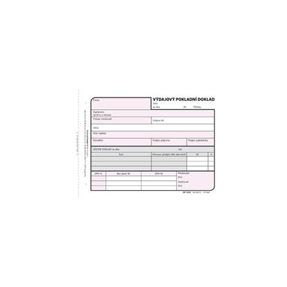 Obrázek Optys 1037 výdajový pokladní doklad 100 listů A6