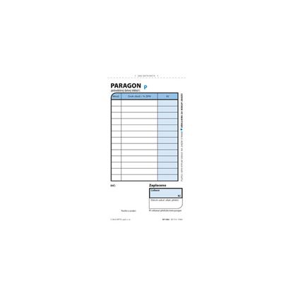 Obrázek Optys 1092 paragon blok 75 mm x 150 mm číslovaný 2 x 50 listů