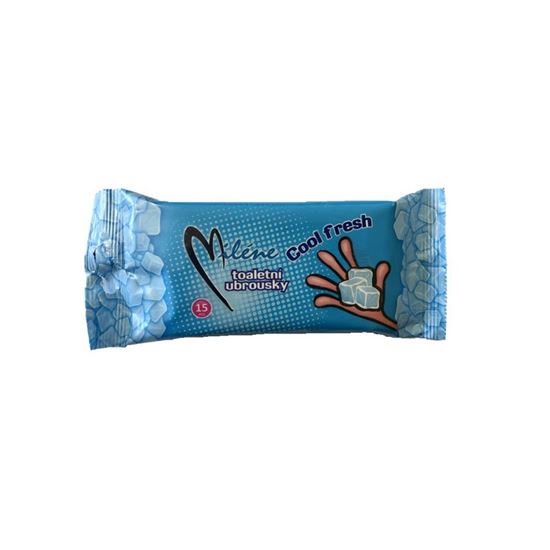 Obrázek z Miléne Cool fresh vlhčené ubrousky 15ks