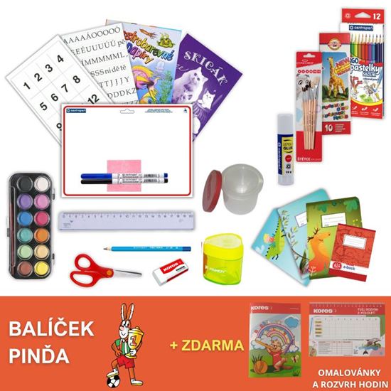 Obrázek z Balíček pro prvňáčky - Pinďa