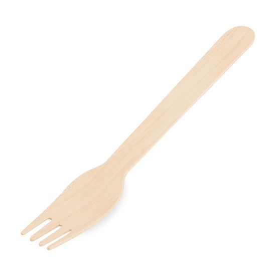 Obrázek z Vidlička dřevěná - 16 cm / 10 ks