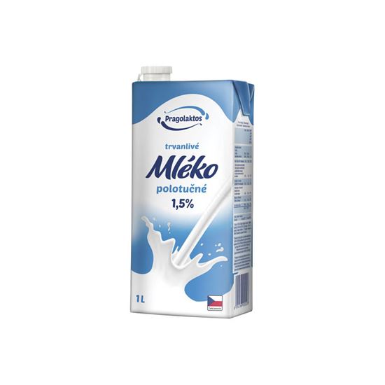 Obrázek z Mléko s uzávěrem - polotučné / 1 l
