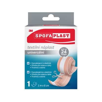 Obrázek Náplasti 3M SPOFAPLAST - 6 cm x 1 m / hnědá