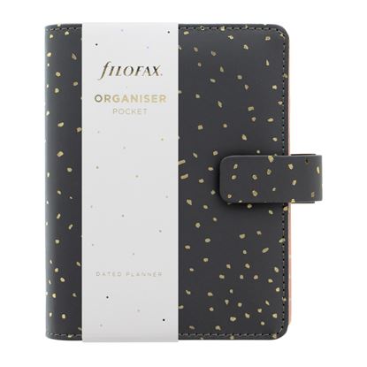 Obrázek Diář Filofax Confetti - kapesní / Charcoal