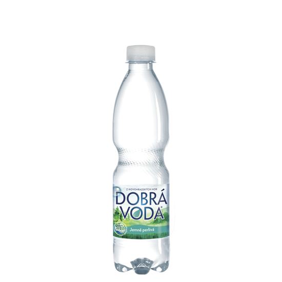 Obrázek z Dobrá voda bez příchutě jemně perlivá 0,5 l