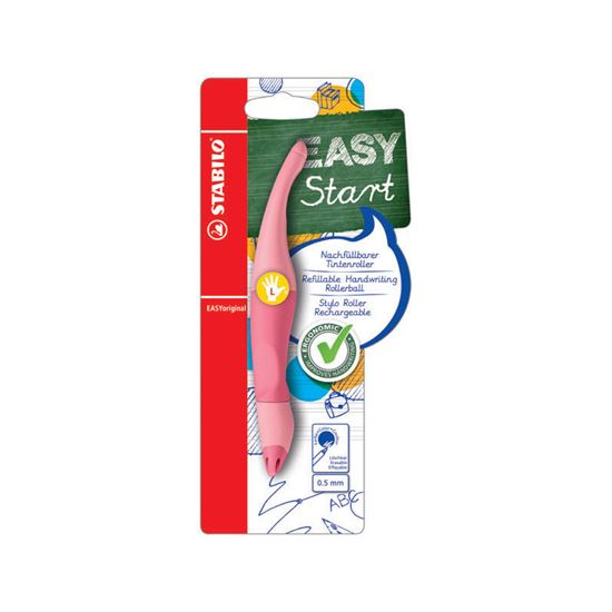 Obrázek z Inkoustový roller STABILO® EASY Original PASTEL - pro leváky / růžová