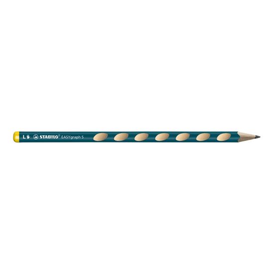 Obrázek z Tužka STABILO® EASYgraph Slim - HB / pro leváky / petrolejová