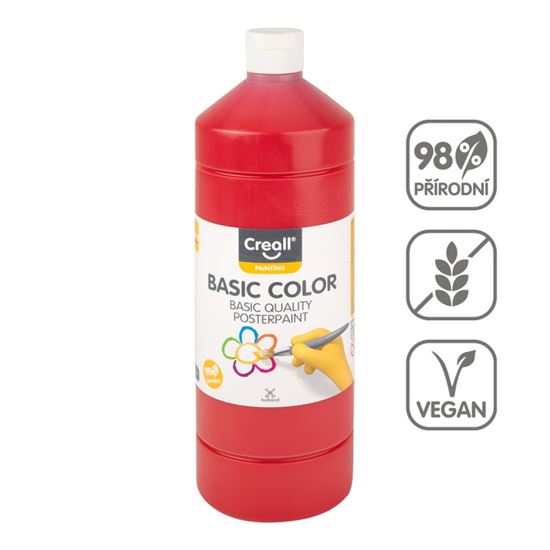 Obrázek z Temperová barva Creall - 1000 ml / červená