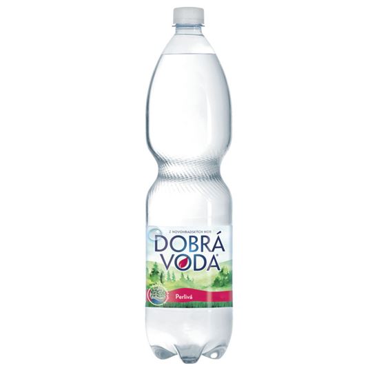 Obrázek z Dobrá voda bez příchutě perlivá 1,5 l