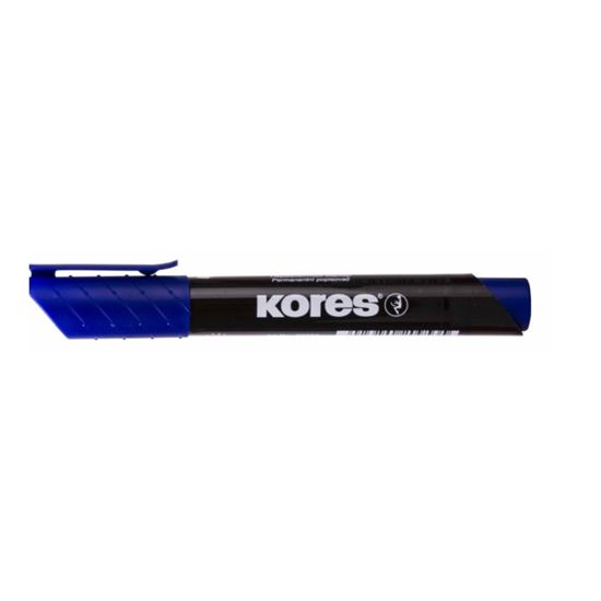 Obrázek z Popisovač Kores K-Marker Permanent - modrá / kulatý hrot