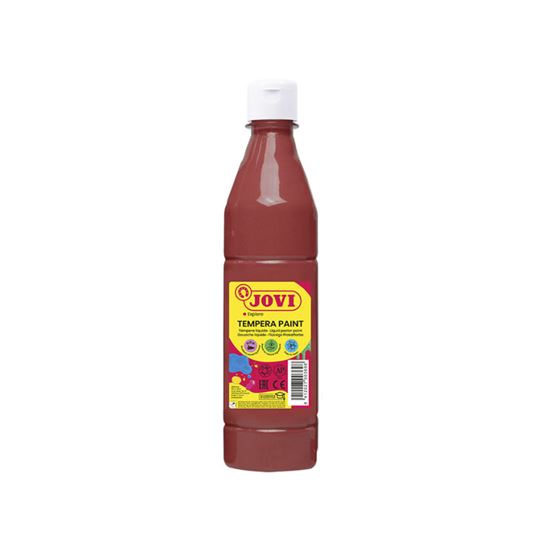 Obrázek z Tekuté temperové barvy JOVI PREMIUM v lahvi - 500 ml / hnědá