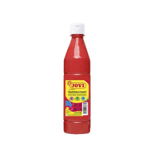 Obrázek z Tekuté temperové barvy JOVI PREMIUM v lahvi - 500 ml / červená