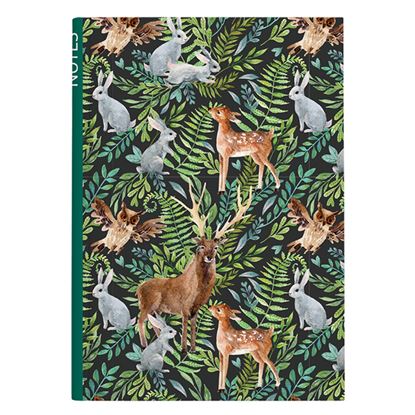 Obrázek Kniha záznamní A5 - linka / 100 l / les