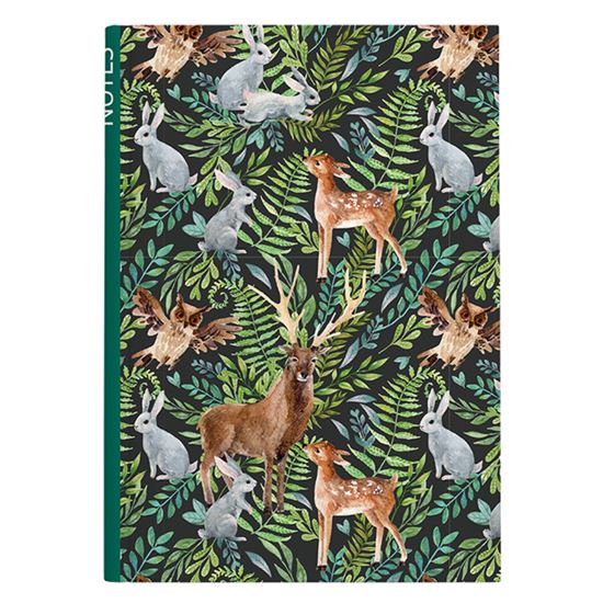 Obrázek z Kniha záznamní A5 - linka / 100 l / les