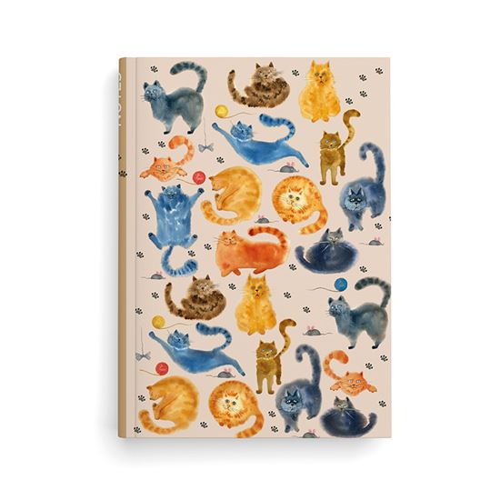 Obrázek z Kniha záznamní A5 - linka / 100 l / kočky