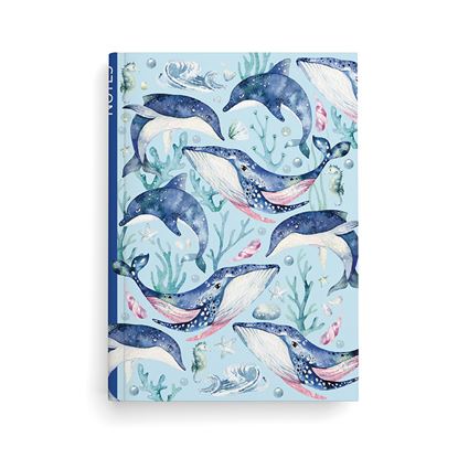 Obrázek Kniha záznamní A5 - linka / 100 l / velryba