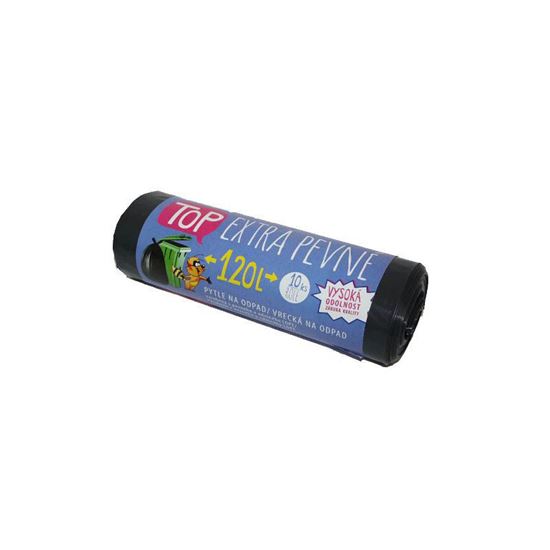 Obrázek z Pytle do koše Vipor Top - 70x110 cm / 120 l / 35 my / 10 ks / černá / extra pevné