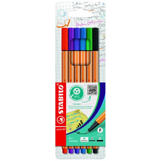 Obrázek z Liner STABILO® point 88 - sada 6 ks