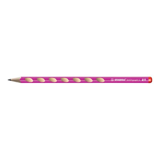 Obrázek z Tužka STABILO® EASYgraph Slim - HB / pro praváky / růžová