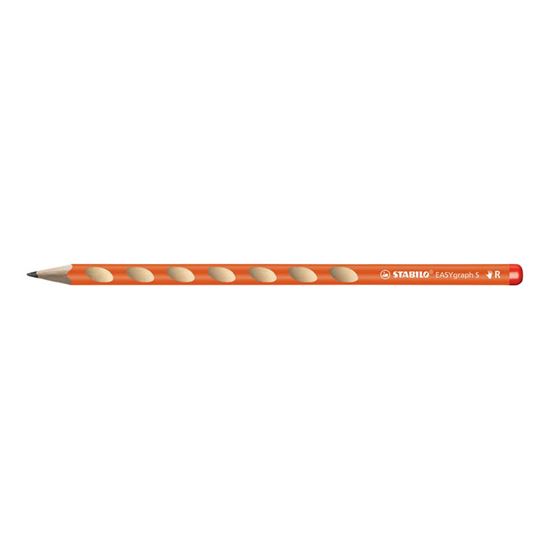 Obrázek z Tužka STABILO® EASYgraph Slim - HB / pro praváky / oranžová