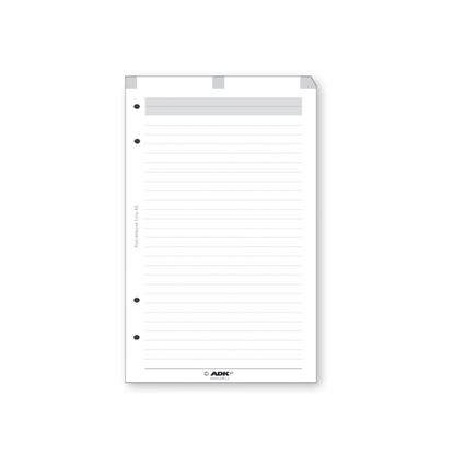 Obrázek Náhradní vložky do diářů ADK - A6 / poznámkové listy / 25 listů