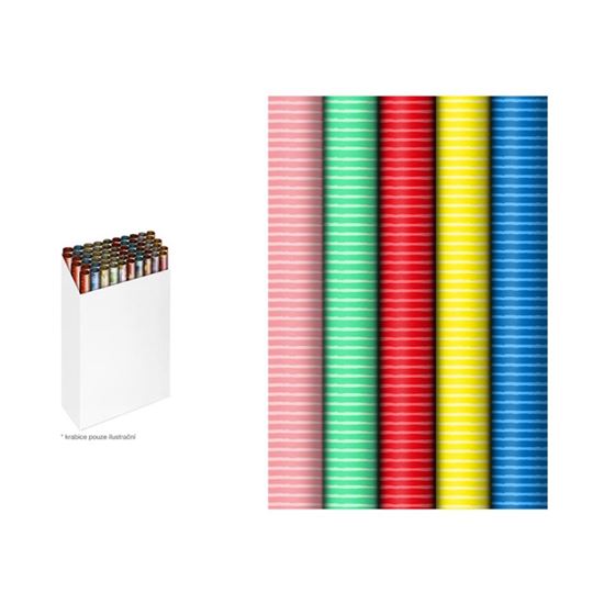 Obrázek z Dárkový balicí papír - mix barev / 70 x 200 cm