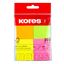 Obrázek Samolepicí bločky Kores Multicolor - 40 mm x 50 mm / 4 ks
