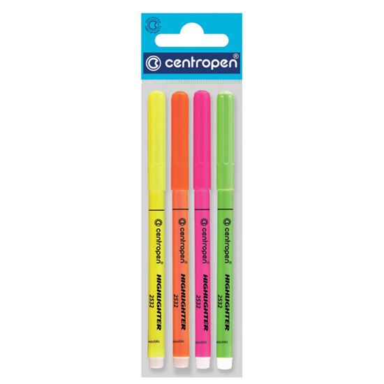 Obrázek z Zvýrazňovač Centropen 2532 / sada 4 ks