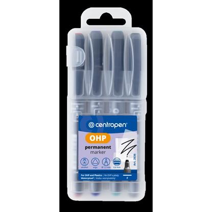 Obrázek Popisovač Centropen Permanent OHP 2637 - sada 4 ks