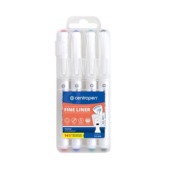 Obrázek z Liner Centropen 4611 F / sada 4 ks
