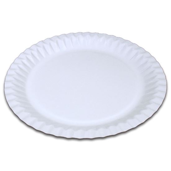 Obrázek z Tácky papírové - kulaté / průměr 230 mm / 100 ks