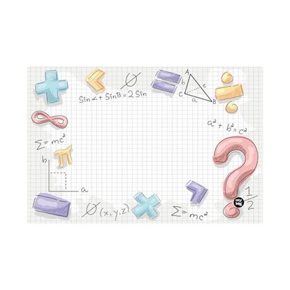 Obrázek Pracovní podložka - Math / 58 x 38 cm