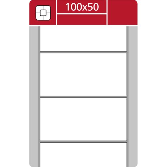 Obrázek z Etikety pro termotransferové tiskárny - 100 x 50 mm / 2000 etiket na kotouči