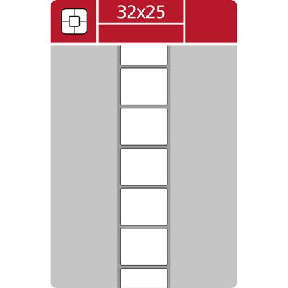 Obrázek Etikety pro termotransferové tiskárny - 32 x 25 mm / 3000 etiket na kotouči