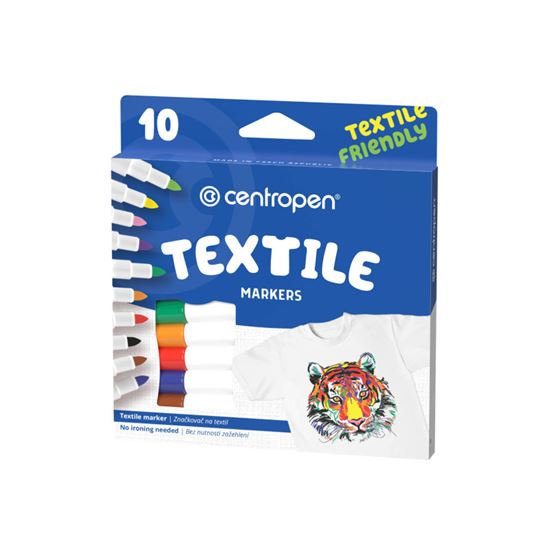 Obrázek z Značkovač Centropen 2739 na textil - sada 10 ks
