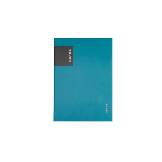 Obrázek z Kniha záznamní VERDE - A5 / linka / 96 listů / milano